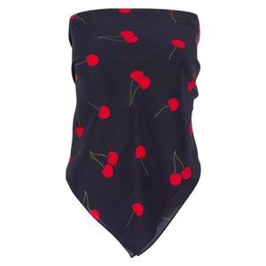 Realisation Cherry Print Silk Scarf Top